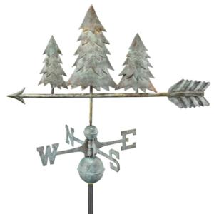 Pine Trees Pure Copper Handcrafted Weathervane -0