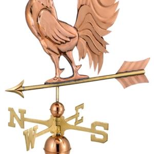 Hand Crafted Crowing Rooster Weathervane -0