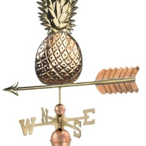 Two Story Home Pineapple Pure Copper Handcrafted Weathervane -0