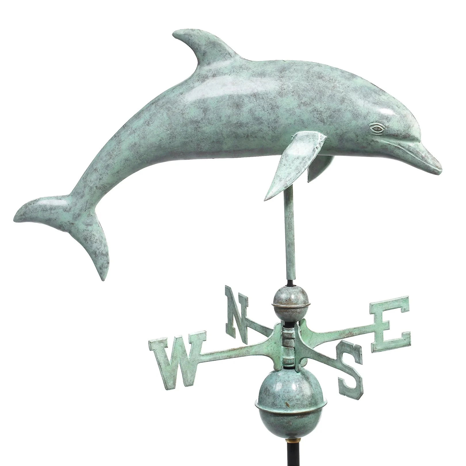 Dolphin Weathervane - Blue Verde Copper by Good Directions