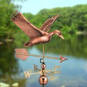 Flying Duck with Arrow Pure Copper Weathervane - Image 2