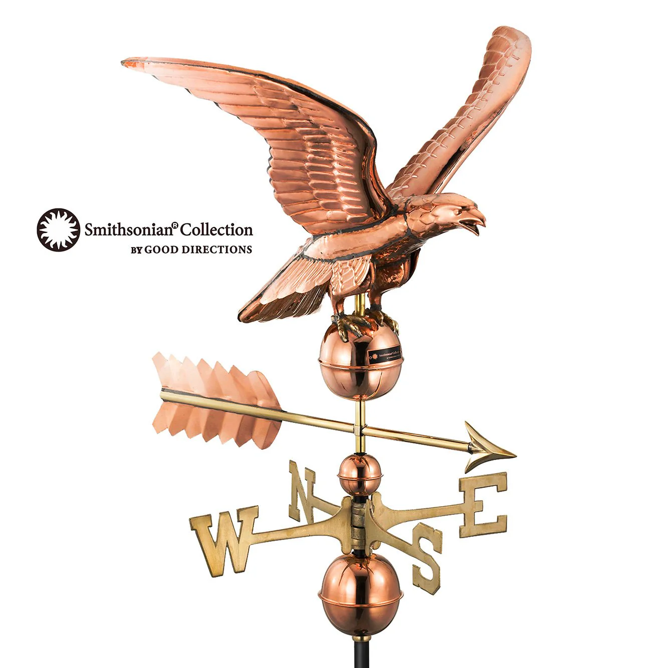 Smithsonian Eagle Weathervane - Polished Copper by Good Directions