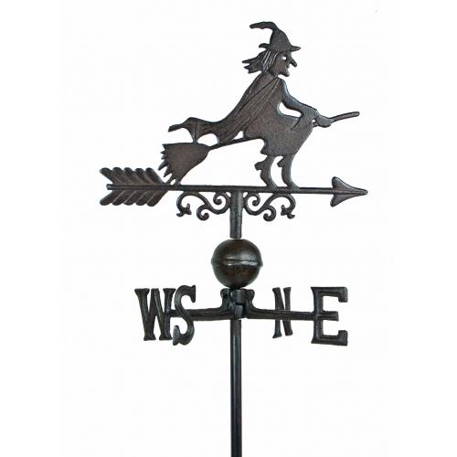 steel witch weathervane