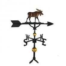 Old Barn Rustic Co. 32" Deluxe Moose Aluminum Weathervane -0