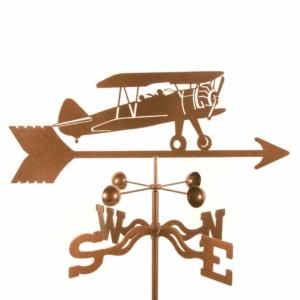 Bi-plane Airplane Weathervane