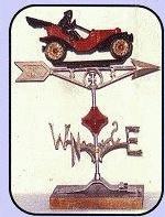 Roadster Aluminum Weathervane-0