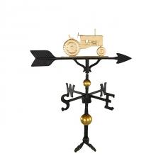 32" Deluxe Gold Bronze Tractor Weathervane-0