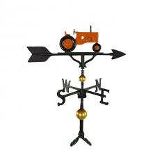 Old Barn Rustic Co. 32" Deluxe Orange Tractor Weathervane-0