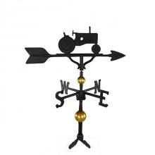 Old Barn Rustic Co. 32" Deluxe Black Tractor Weathervane-0