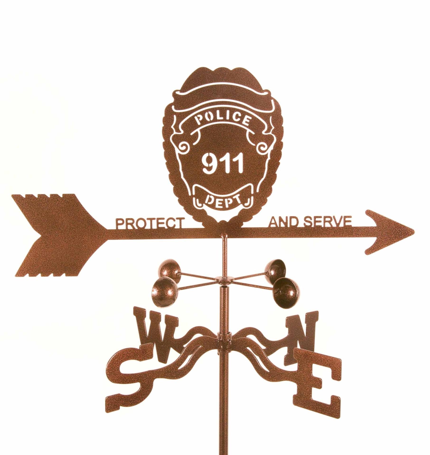 Police Badge Weathervane-0