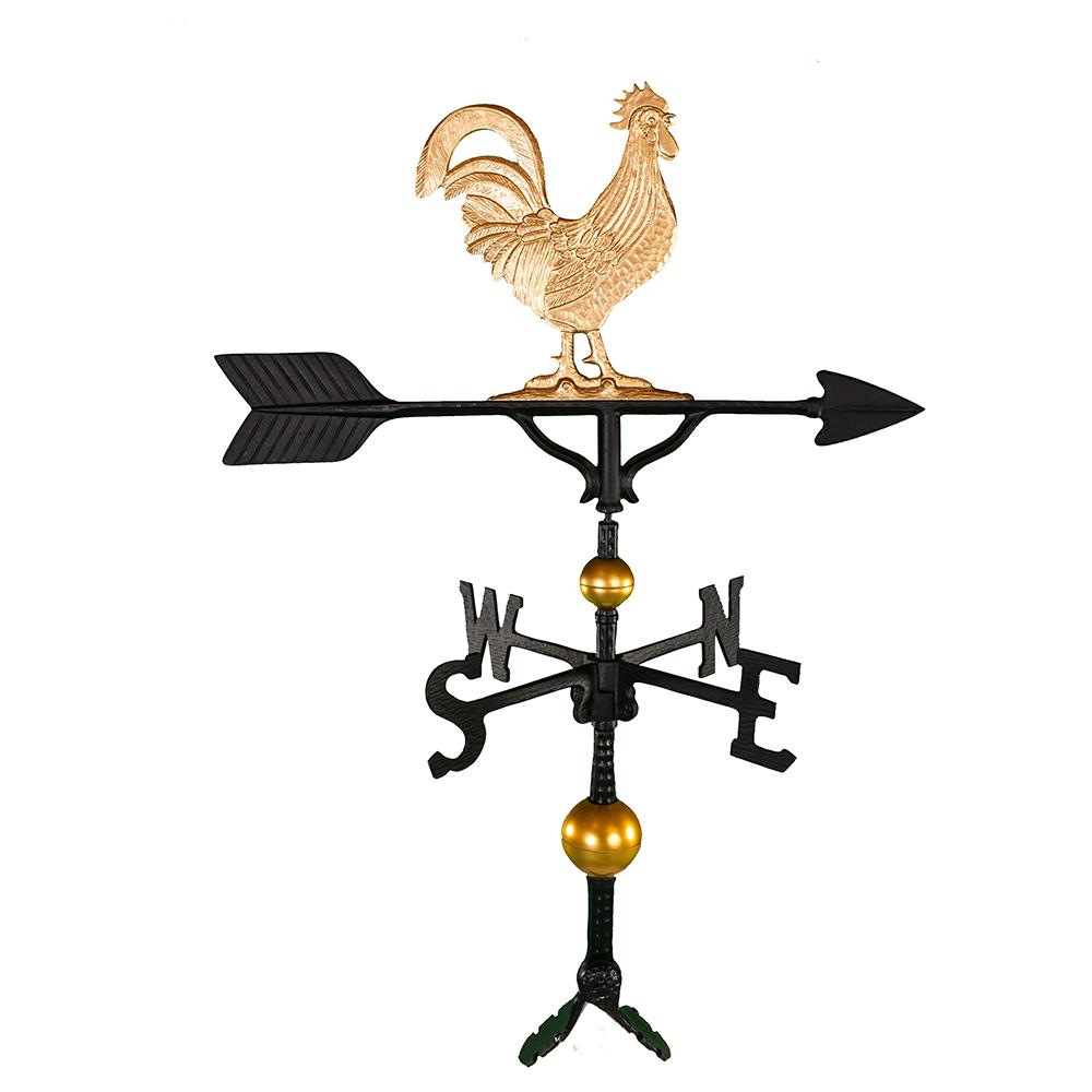 Old Barn Rustic Co. 32" Steel Rooster Weather Vane-4112