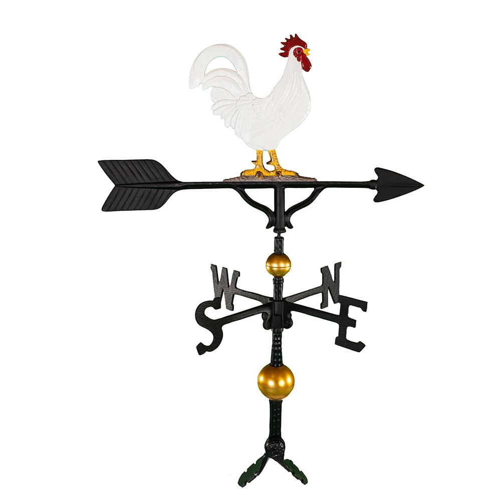 Old Barn Rustic Co. 32" Steel Rooster Weather Vane-0