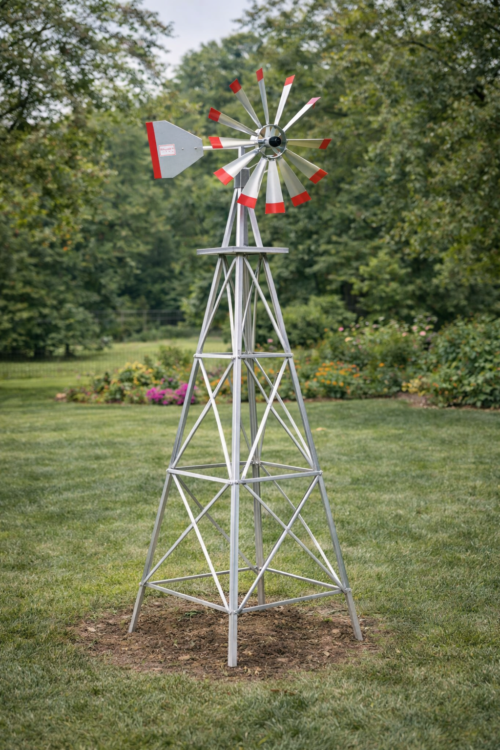 Ten Foot Ornamental  (10 ft.) Aluminum Windmill