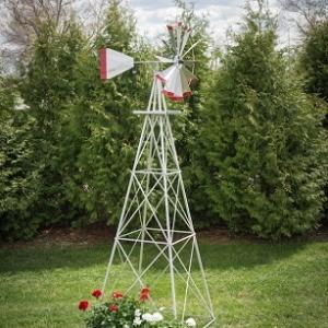Ten Foot Ornamental Aluminum Windmill-0