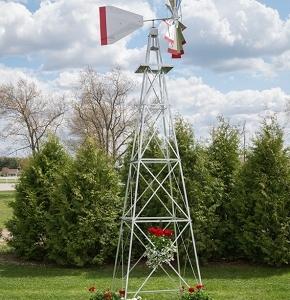 Eighteen Foot Ornamental Aluminum Windmill-0