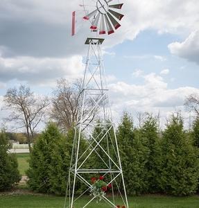 Twenty Two Foot Ornamental Aluminum Windmill-0