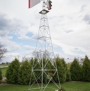 Thirty Foot Ornamental Aluminum Windmill-0