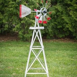 Four Foot Ornamental Aluminum Windmill-0