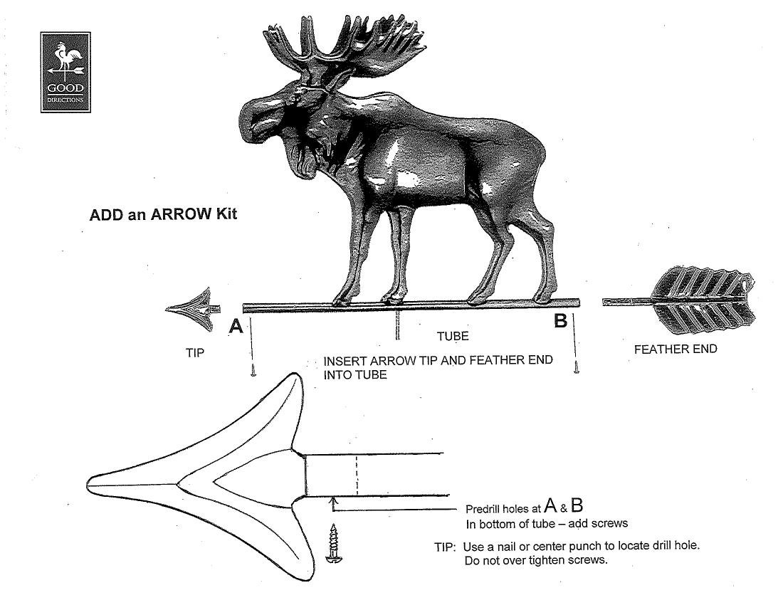 Weathervane Arrow Kit - Customize Your Weather Vane!-1635