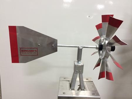 Eight Foot Ornamental Aluminum Windmill-4441