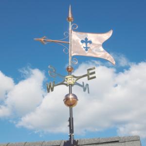 Copper Banner Weathervane-0