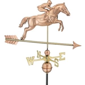 Horse & Rider Copper Weathervane 1912-0