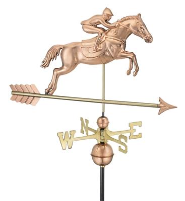 Horse & Rider Copper Weathervane 1912-0