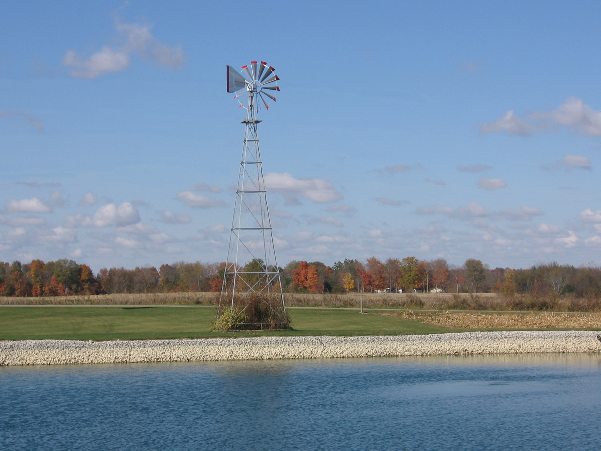 Thirty Foot (30 ft.) Pond Aeration Aluminum Windmill