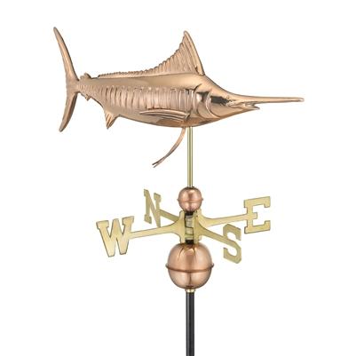 Marlin Outdoor Copper Weathervane -4535