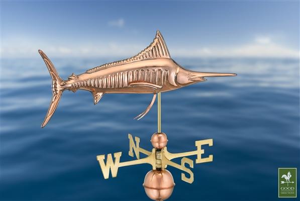 Marlin Outdoor Copper Weathervane -4538