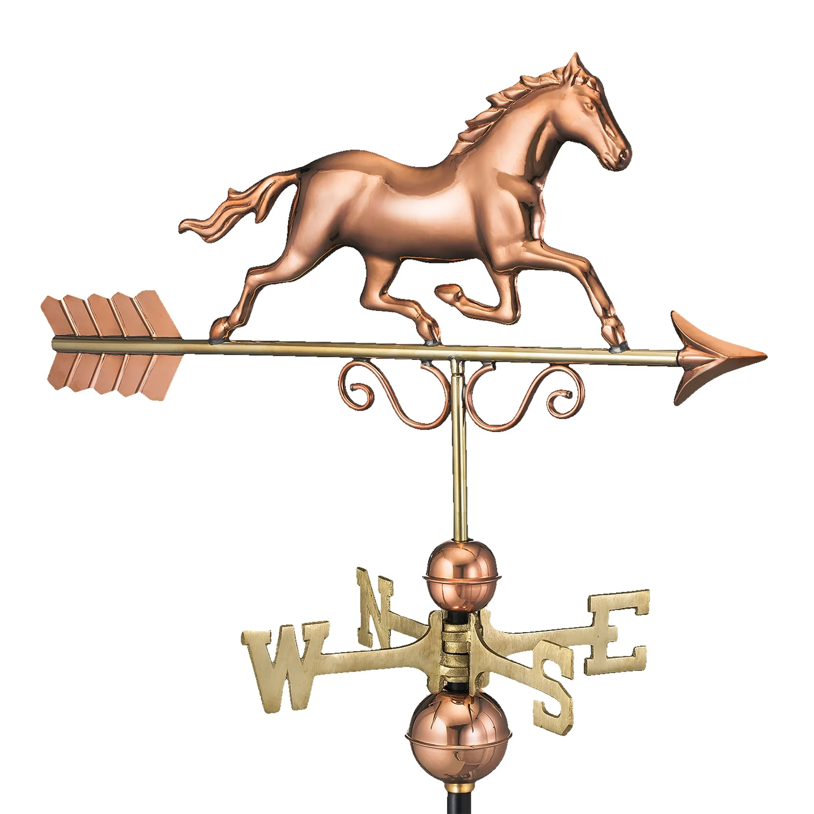 Galloping Horse Weathervane - Pure Copper by Good Directions