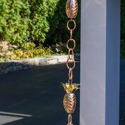 Pineapple Pure Copper 8.5 ft. Rain Chain - Image 2