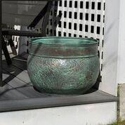 Brass Key West Hose Pot - Blue Verde - Image 2
