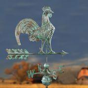 Rooster Weathervane - Blue Verde Copper - Image 3