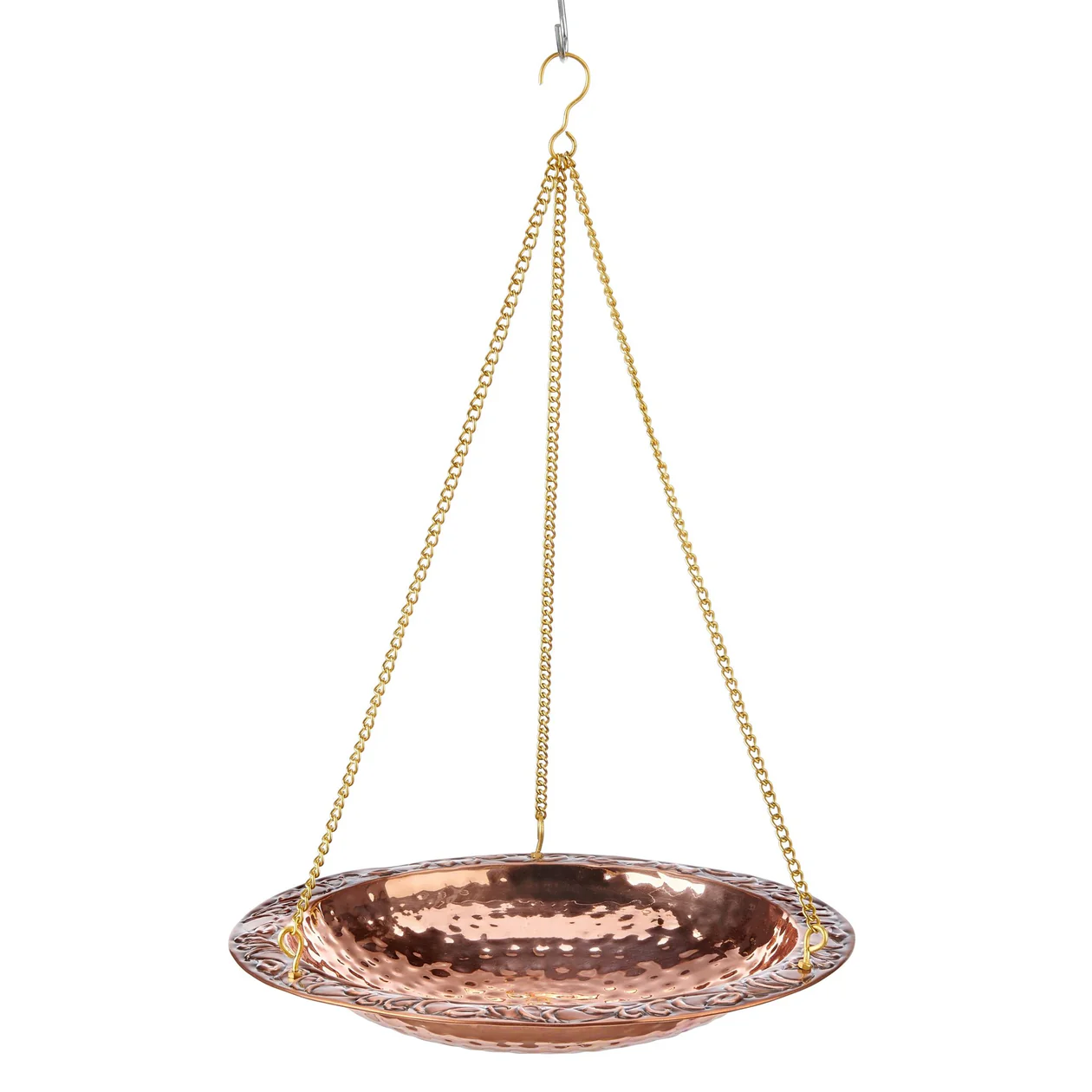 Pure Copper Hanging Bird Bath By Good Directions