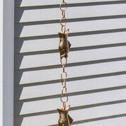 Fish Pure Copper 8.5 ft. Rain Chain - Image 2