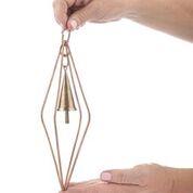 Diamond Pure Copper 8.5 ft. Rain Chain with Bells - Image 4