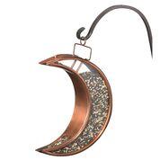 Crescent Moon Bird Feeder - Copper Finish