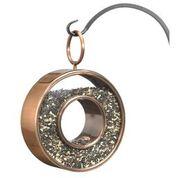 Circle Fly-Thru Bird Feeder - Copper Finish