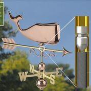 Save the Whales Weathervane - Pure Copper - Image 3