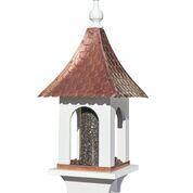 Extra-Large Seed Capacity Bird Feeder with Pure Copper Roof