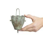 6 Cup Crocus Pure Blue Verde Copper 8.5 ft. Rain Chain - Image 2