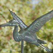 Blue Heron Cottage Weathervane - Blue Verde Copper w/ Roof Mount - Image 4