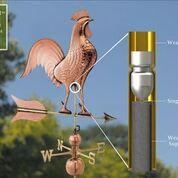 Barn Rooster Estate Weathervane - Pure Copper - Image 3