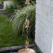 Fish Pure Copper 8.5 ft. Rain Chain - Image 4