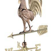 Proud Rooster Weathervane - Pure Copper & Brass - Image 2