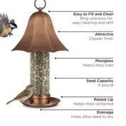 Copper Bell Tube Bird Feeder - Image 4