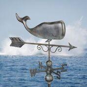 Save the Whales Weathervane - Pure Copper Hand Finished Patina - Image 3