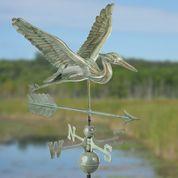 Blue Heron with Arrow Weathervane - Pure Copper - Image 4