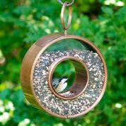 Circle Fly-Thru Bird Feeder - Copper Finish - Image 3